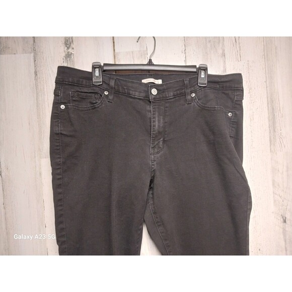 Levi's Classic Straight 18W Black Denim Pants - Picture 3 of 7